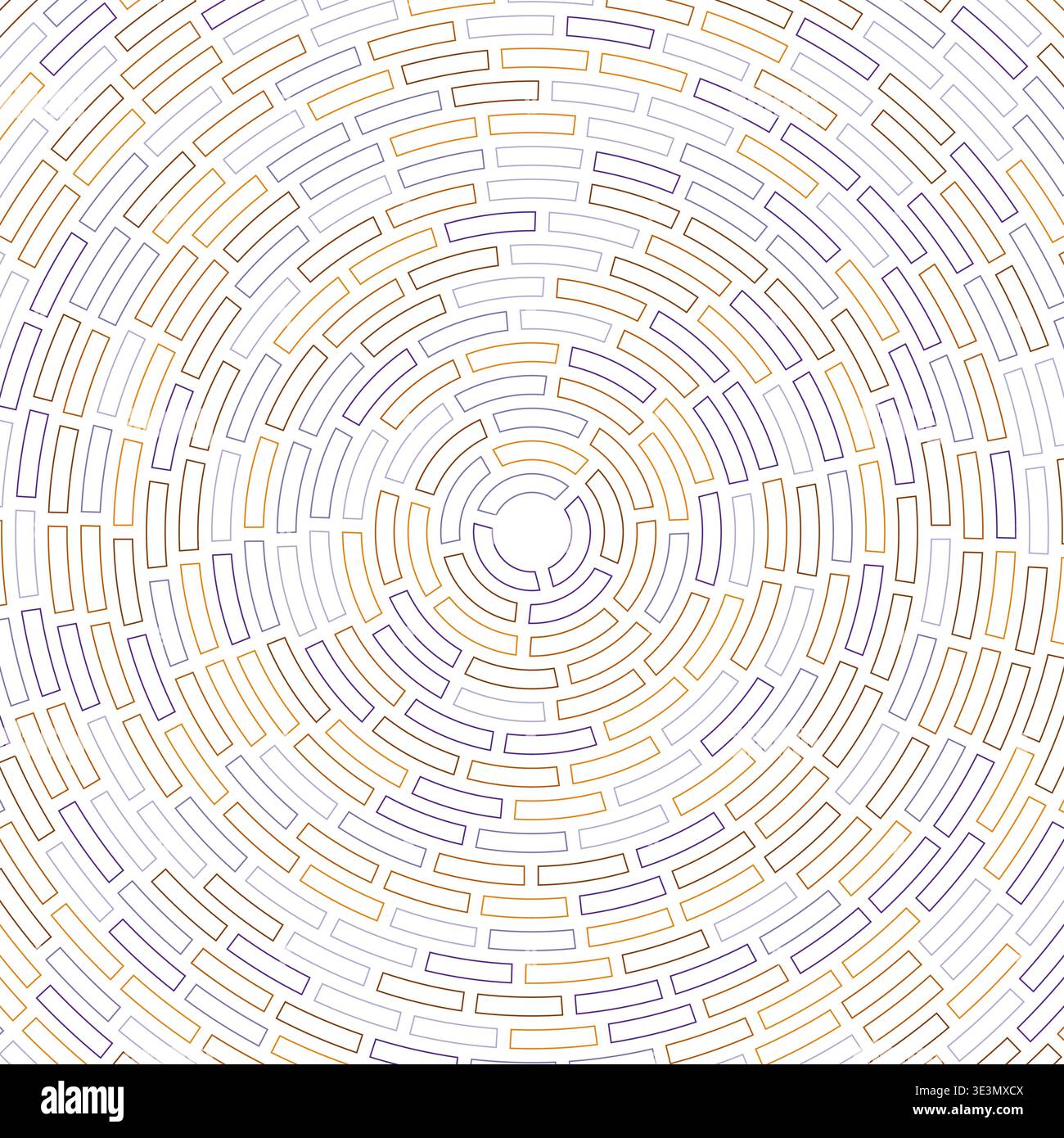 Large padding. Segments centered. Heavy weight. Abstract pattern. Simple cells outline. Rounded. Amazing vector image. Stock Vector