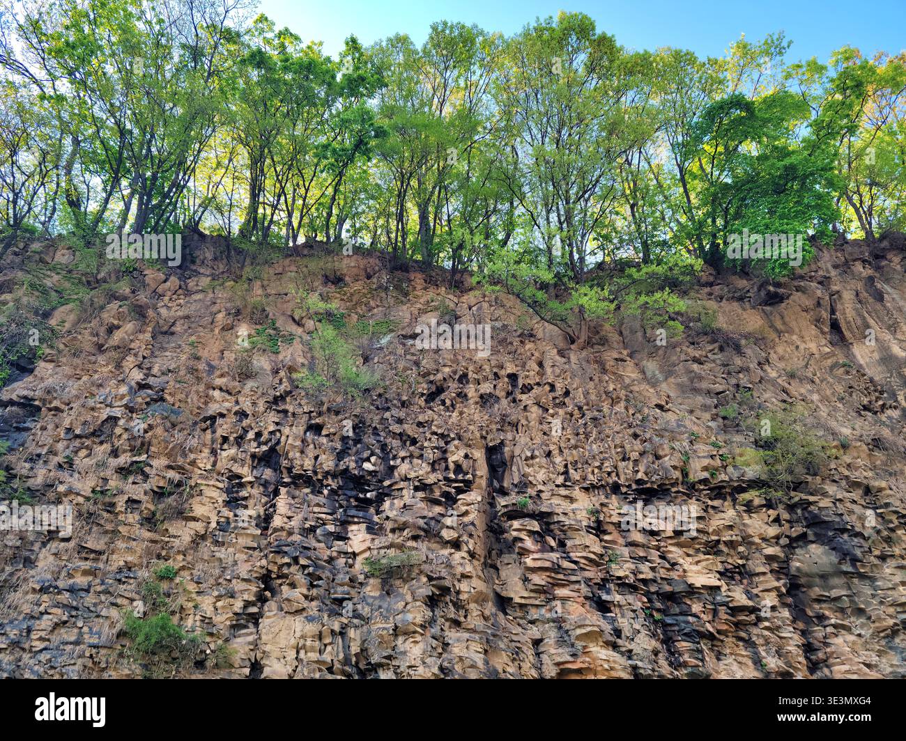 Detail of the upper basalt layer covering the Baeguiri Formation Stock ...