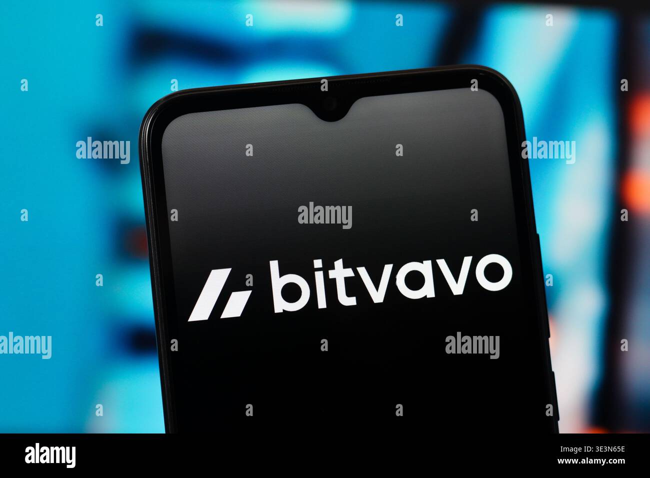 In this photo illustration, the Bitvavo logo is seen displayed on a ...