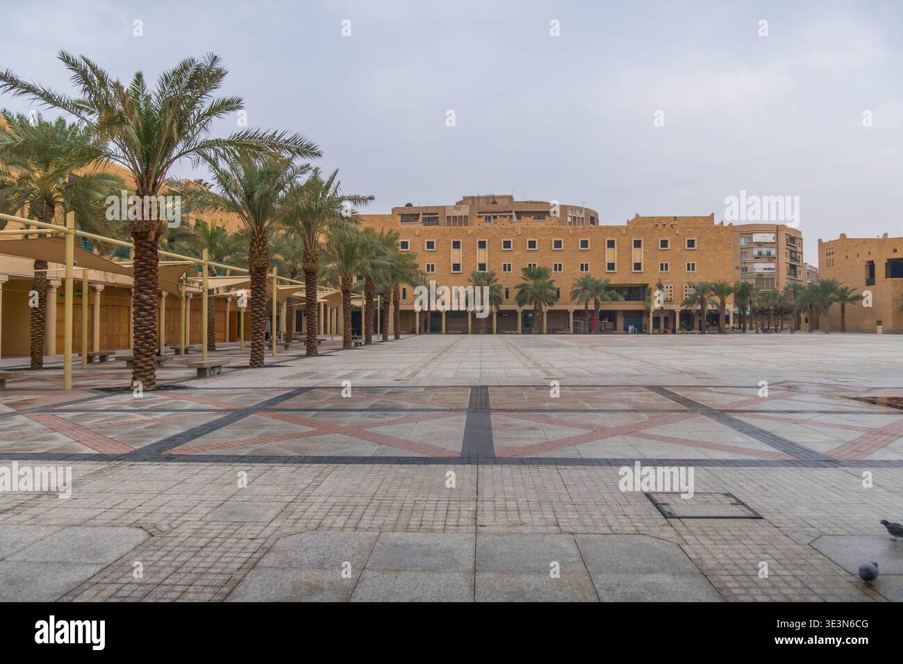 Government buildings in Alsafat Square at Riyadh, Saudi Arabia, with ...