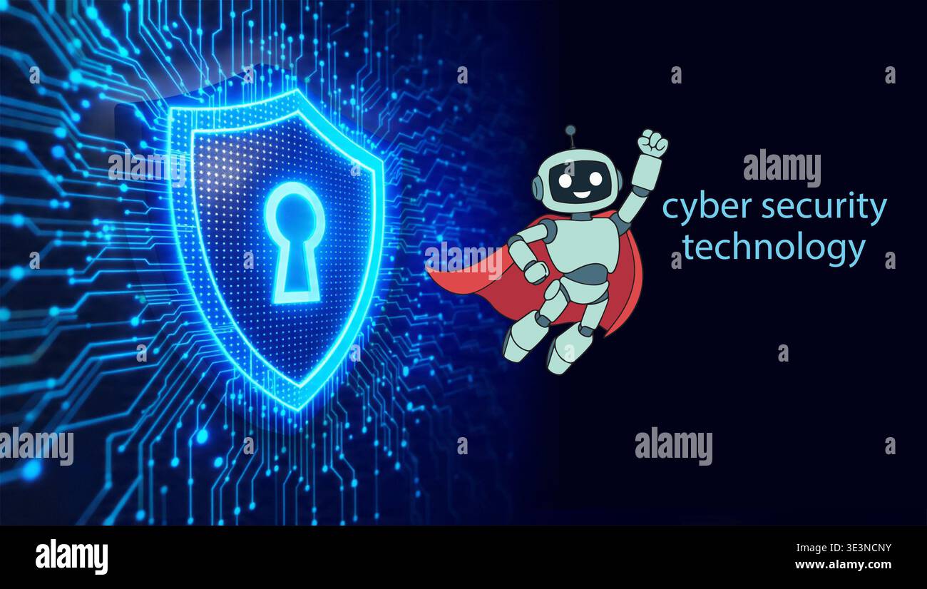 cyber security technology Stock Photo