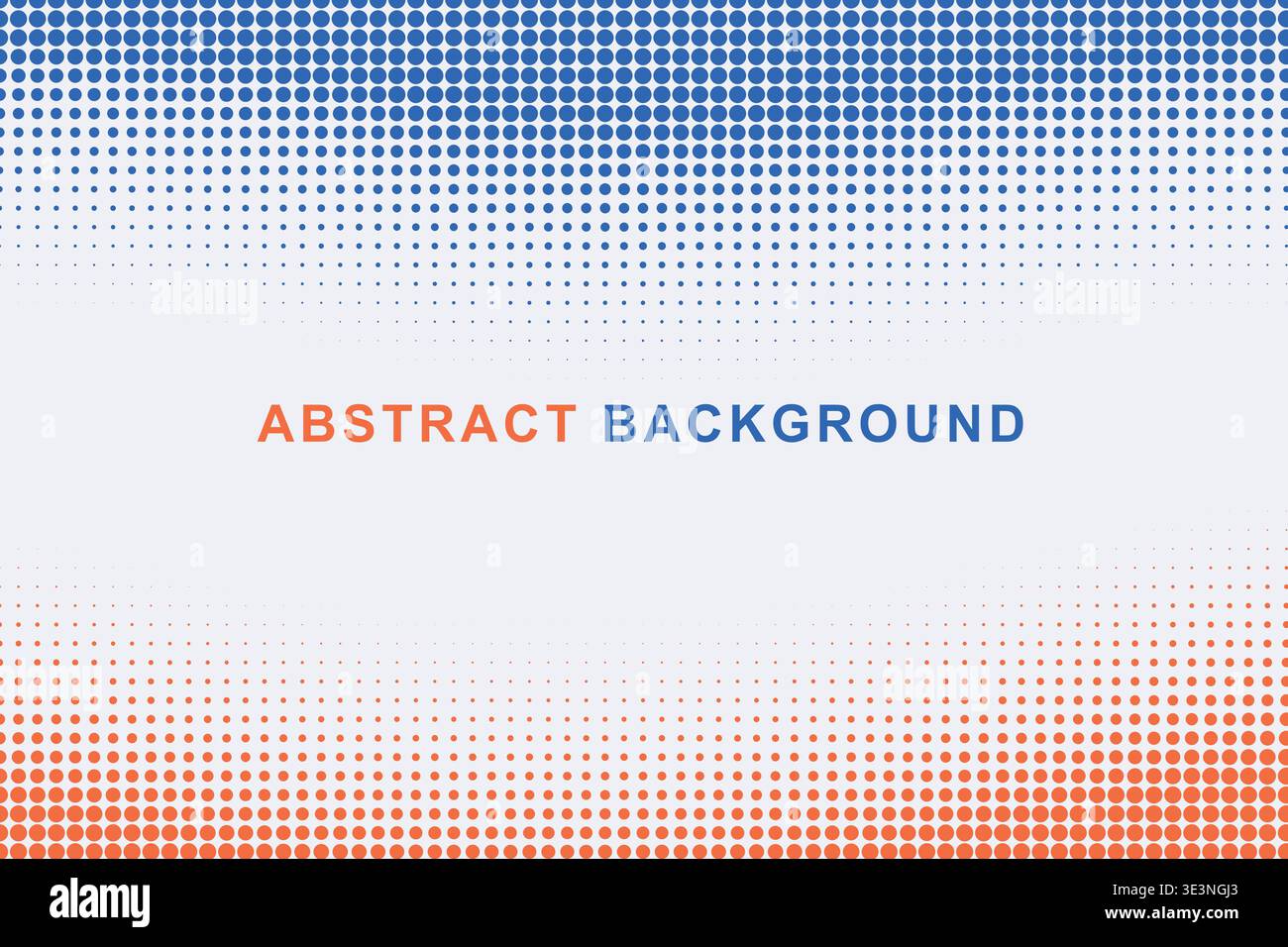 Abstract Dual Edge Wavy Halftone Dot Border Frame Background, Split Color Top Bottom Wave Dotted Pattern Copy Space Vector Template, Modern Gradient Stock Vector