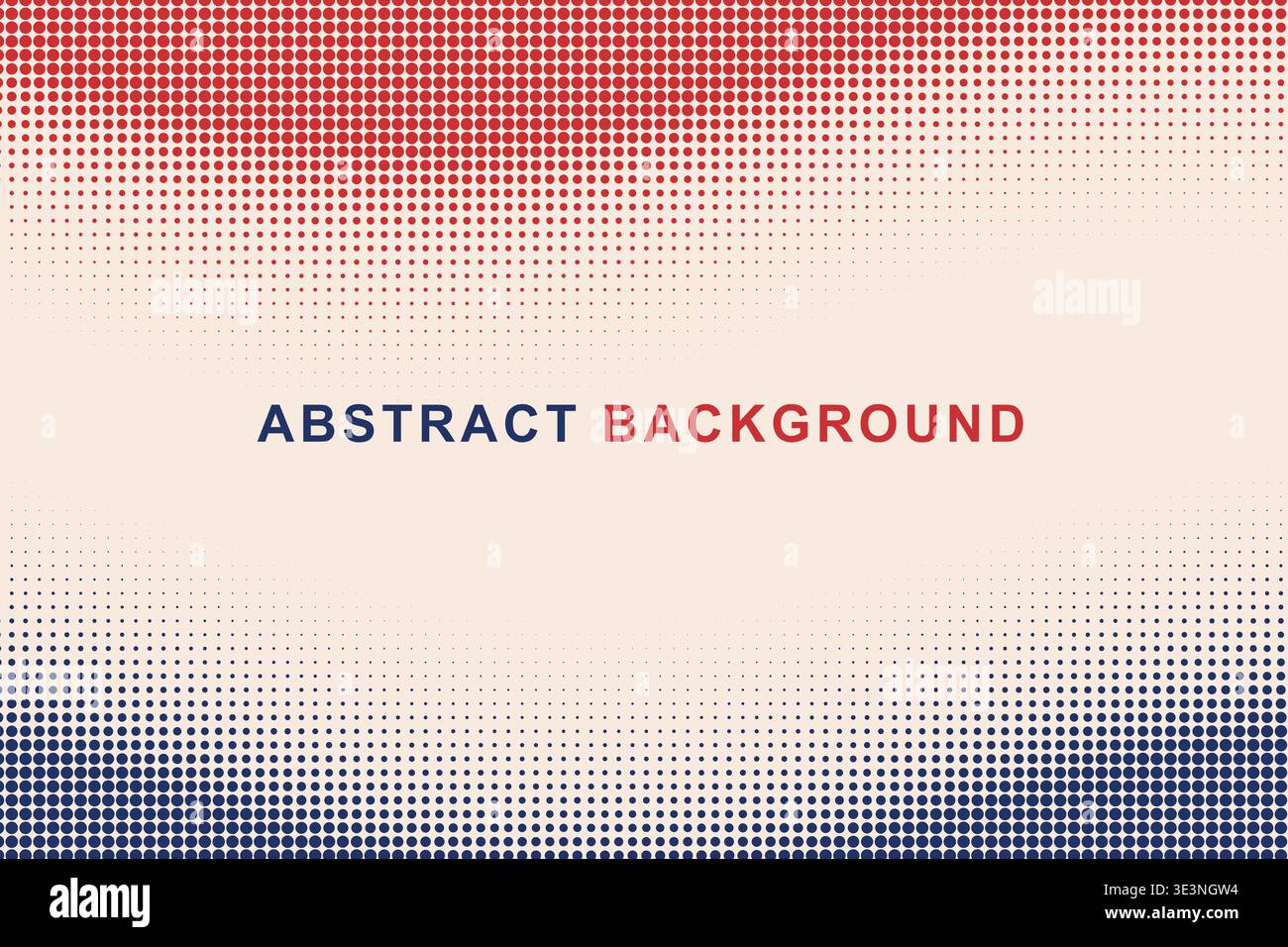 Abstract Dual Edge Wavy Halftone Dot Border Frame Background, Split Color Top Bottom Wave Dotted Pattern Copy Space Vector Template, Modern Gradient Stock Vector