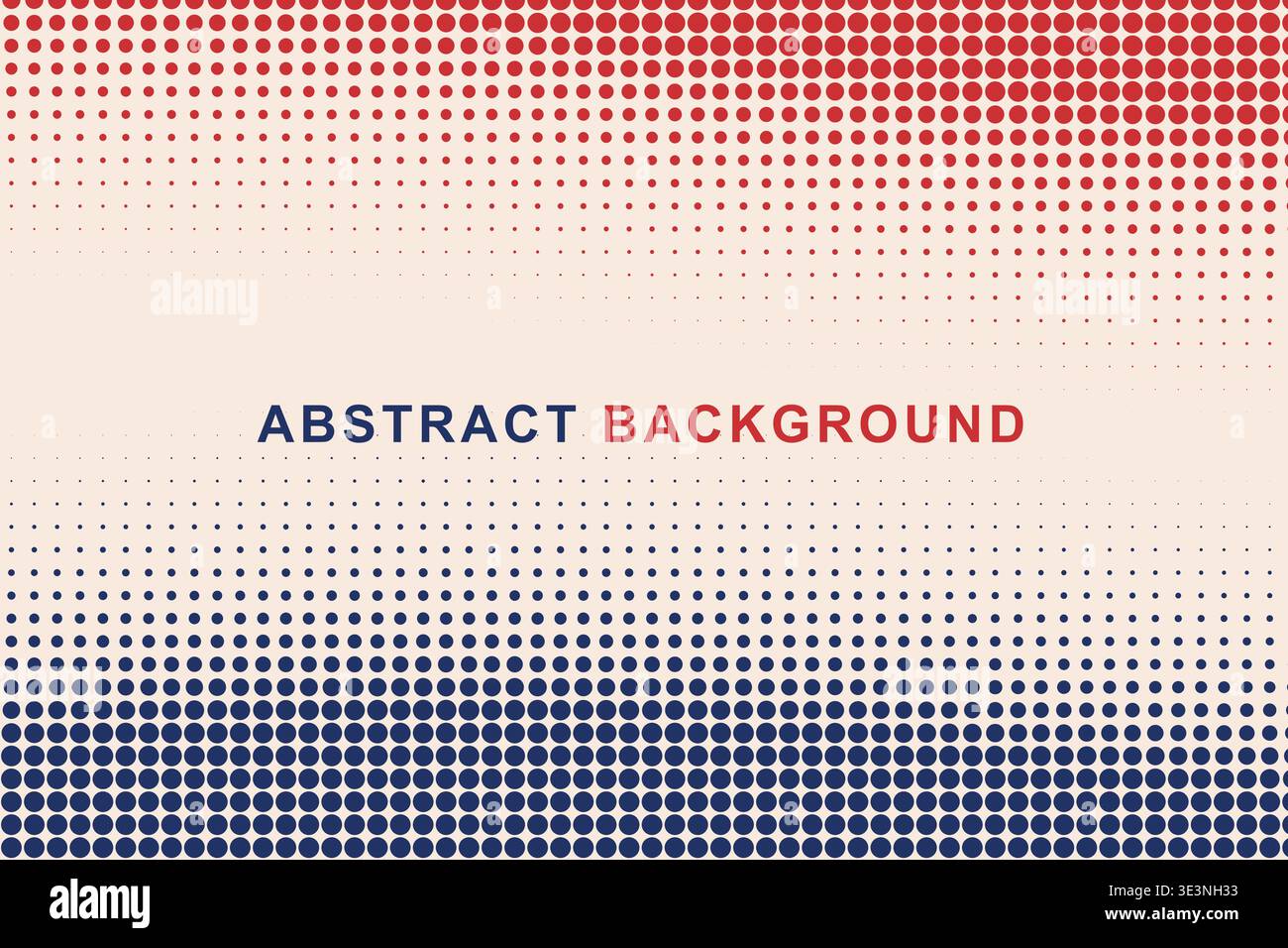 Abstract Dual Edge Wavy Halftone Dot Border Frame Background, Split Color Top Bottom Wave Dotted Pattern Copy Space Vector Template, Modern Gradient Stock Vector