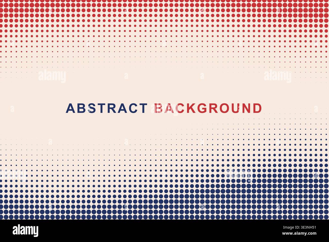 Abstract Dual Edge Wavy Halftone Dot Border Frame Background, Split Color Top Bottom Wave Dotted Pattern Copy Space Vector Template, Modern Gradient Stock Vector
