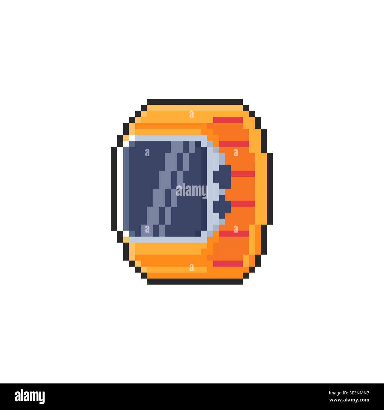 Pixel art Smartwatch game asset design Stock Vector