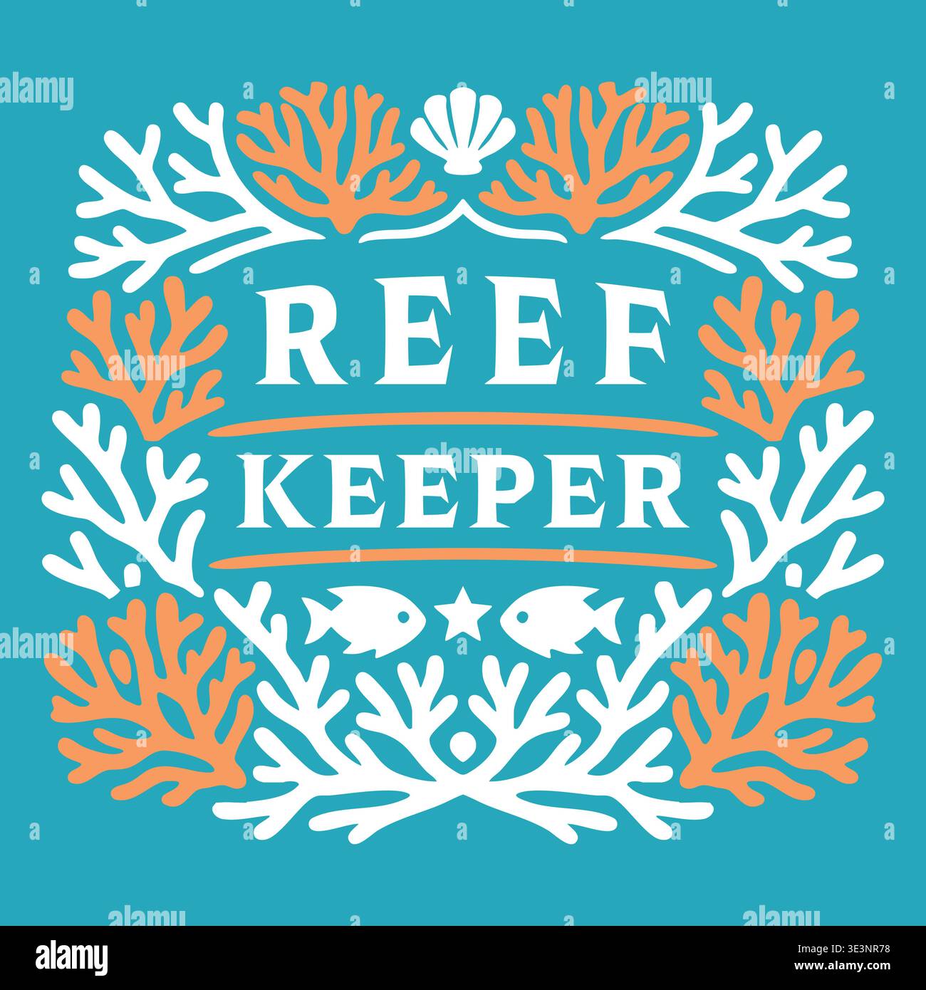 Keeper Text Coastal fish conservation Stock Vector Images - Alamy