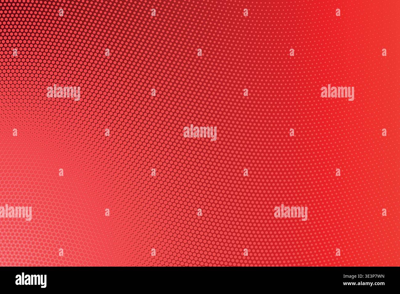 Abstract 3D Perspective Warped Halftone Dot Wave Gradient Background, Corner Fade Curved Mesh Distortion Dynamic Flow Texture Vector Wallpaper Stock Vector