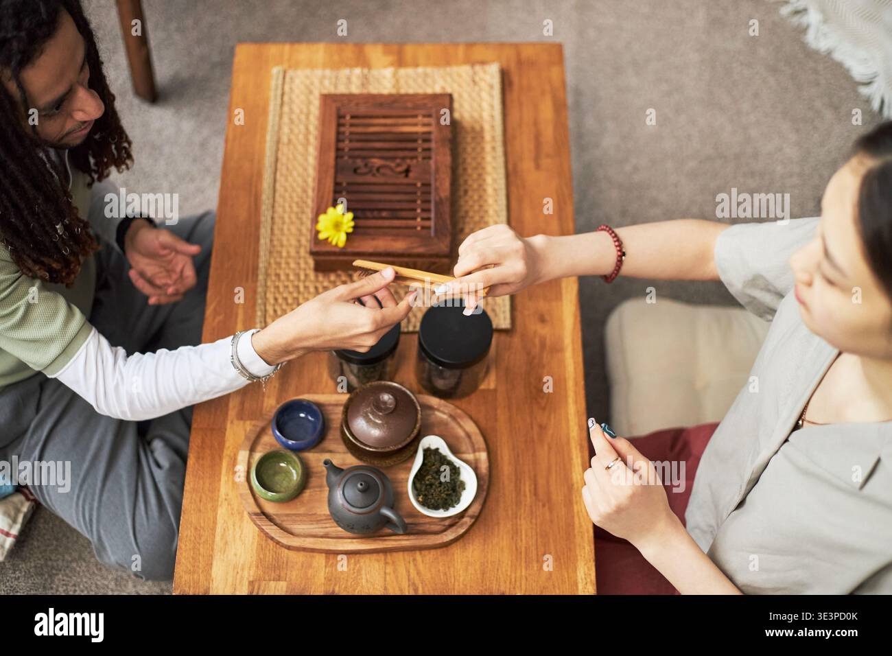 Sharing drink ceremony hi-res stock photography and images - Alamy