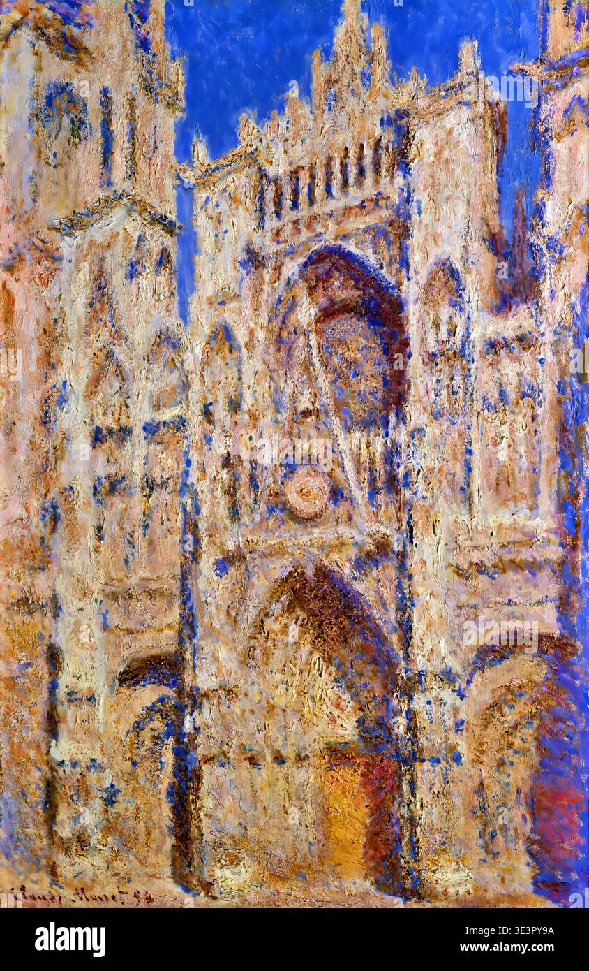 Claude Monet – Rouen Cathedral, The Portal (Sunlight), 1894