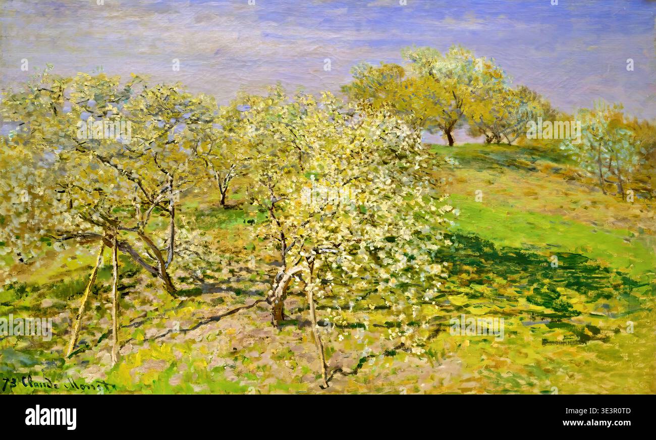 Claude monet trees in bloom hi-res stock photography and images