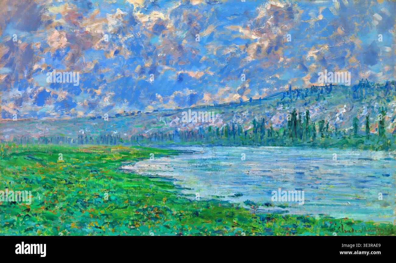 Claude Monet – The Seine at Vétheuil, 1880 – Impressionist