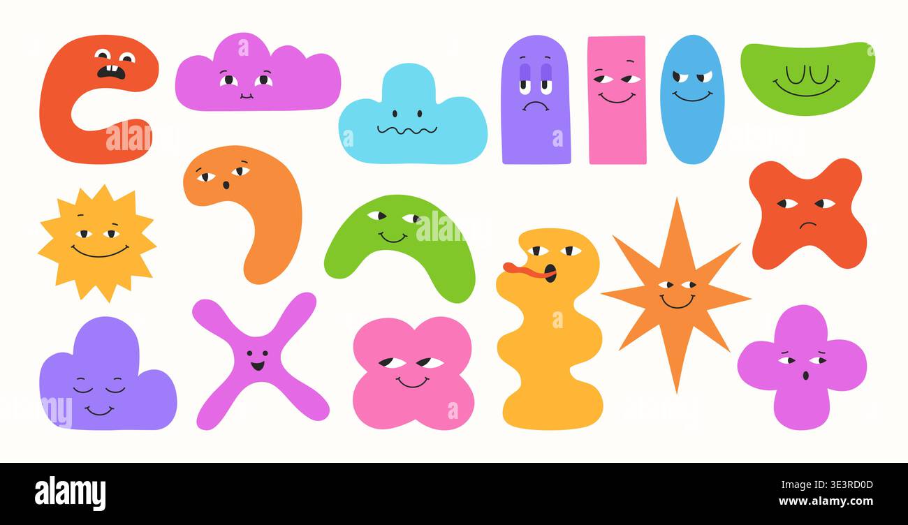 Smiling faces collage Stock Vector Images - Alamy