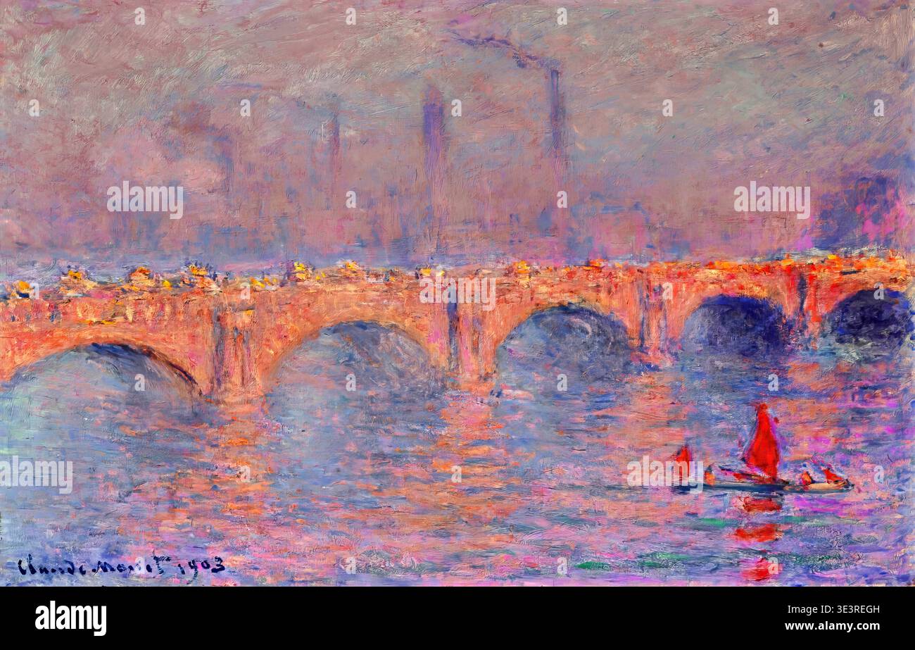 Claude Monet – Waterloo Bridge, Veiled Sun, 1899–1903