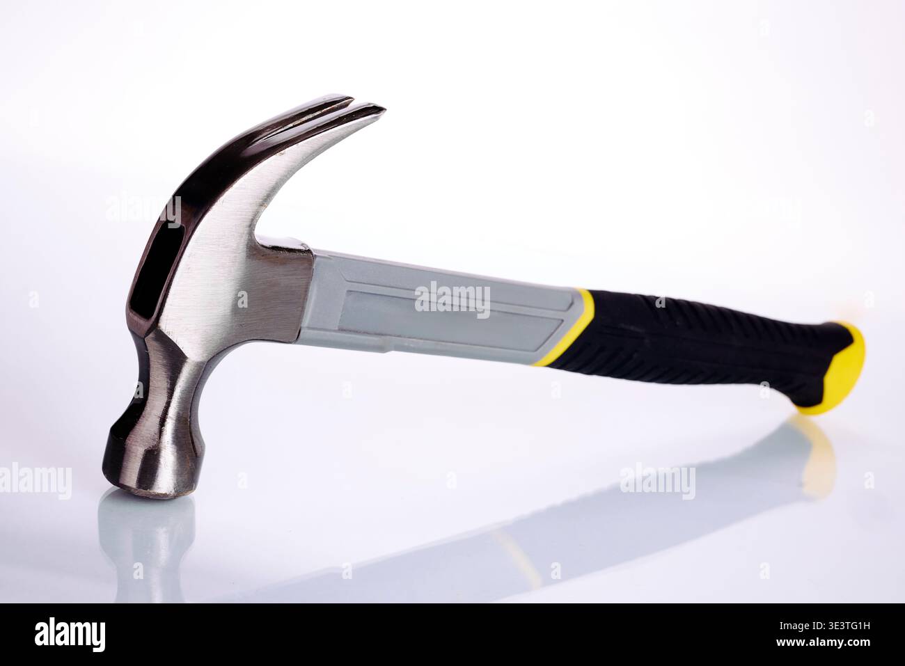 Claw hammer on a white background Stock Photo
