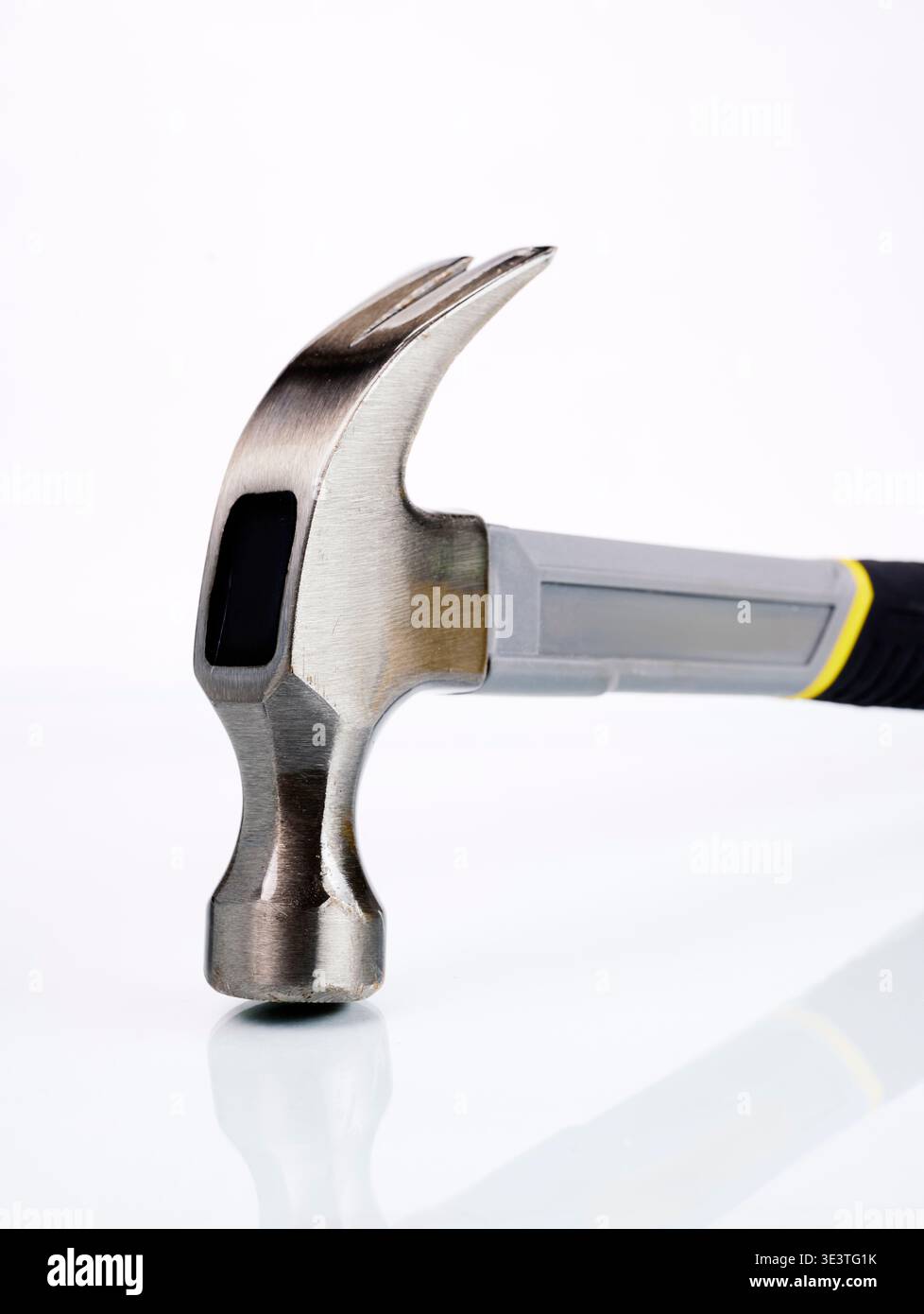 Claw hammer on a white background Stock Photo