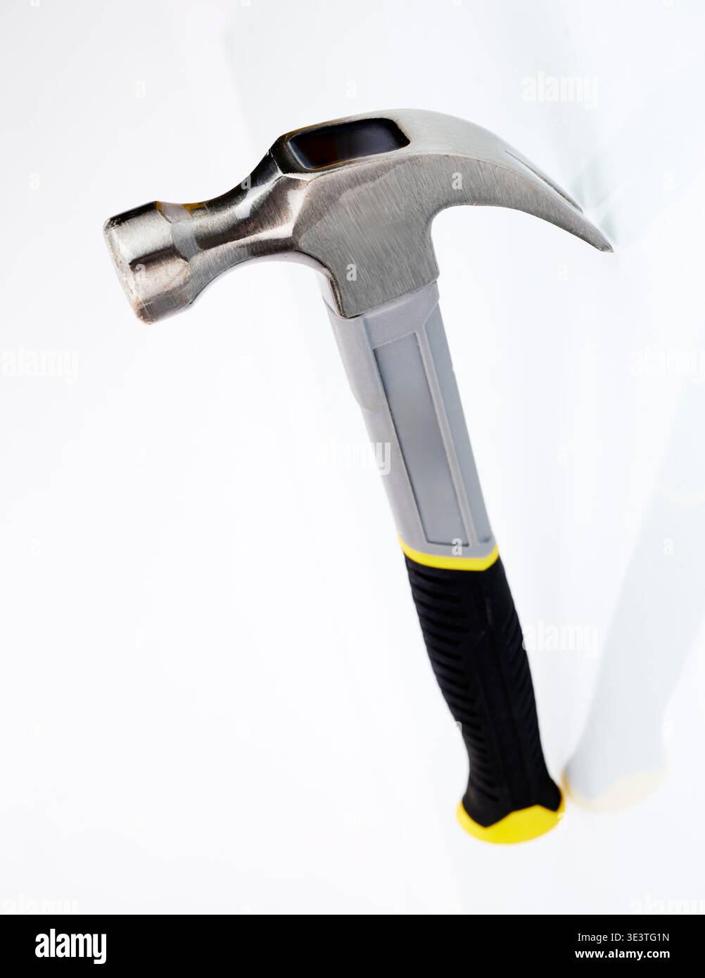 Claw hammer on a white background Stock Photo