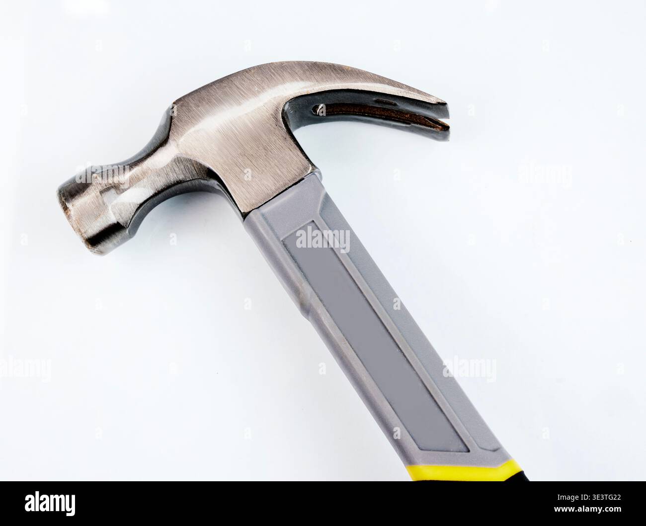 Claw hammer on a white background Stock Photo