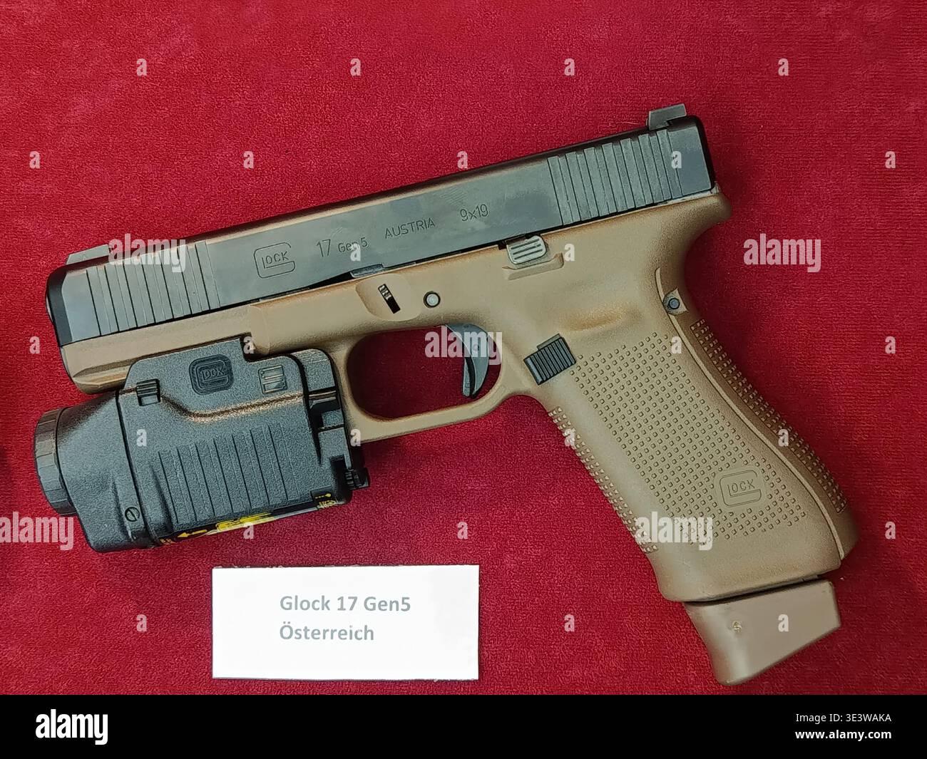 Austria, Vienna, 26 October, 2025, Glock 17P training handgun from
