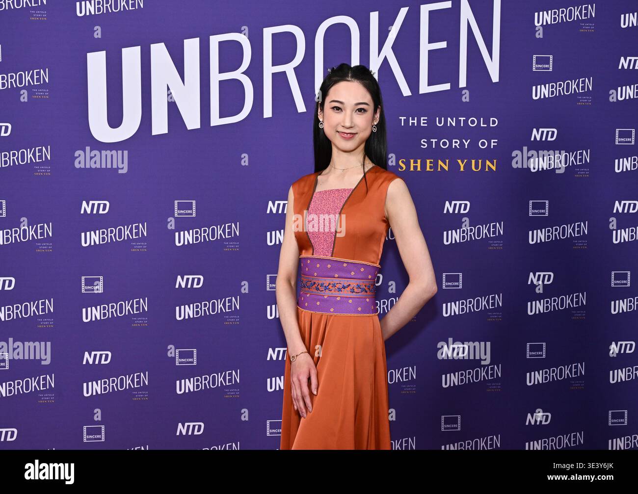 Angela Lin attends the premiere of "Unbroken: The Untold Story of Shen ...
