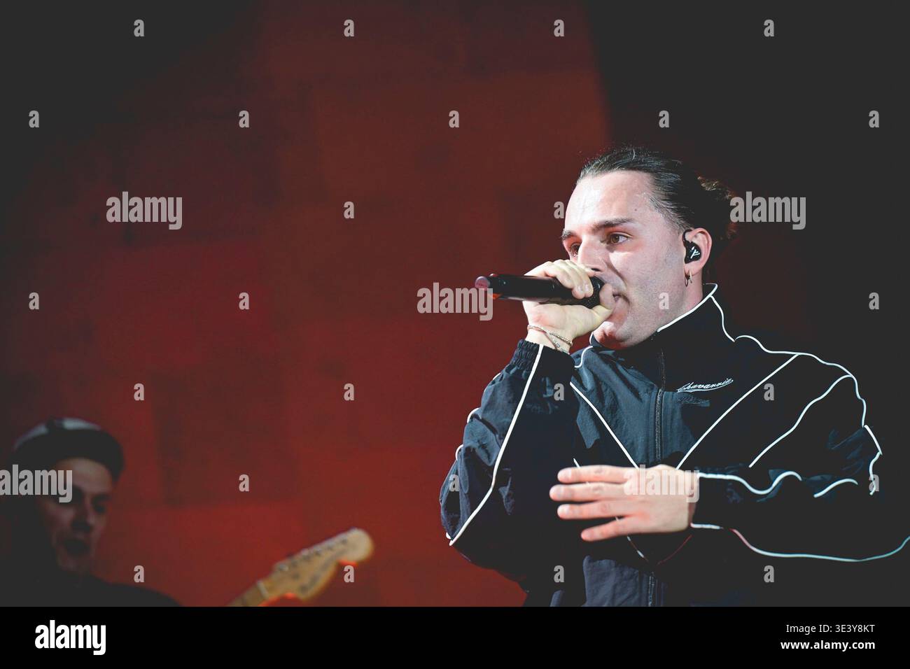 Italian rapper Matteo Professione, known professionally as Ernia ...
