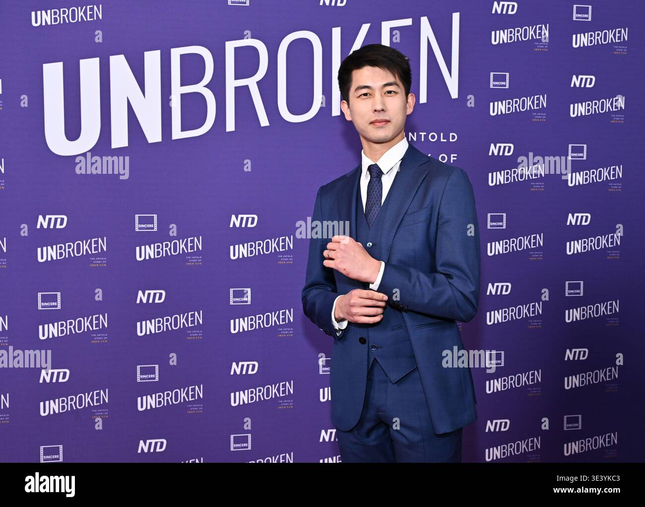 Roy Chen attends the premiere of "Unbroken: The Untold Story of Shen ...