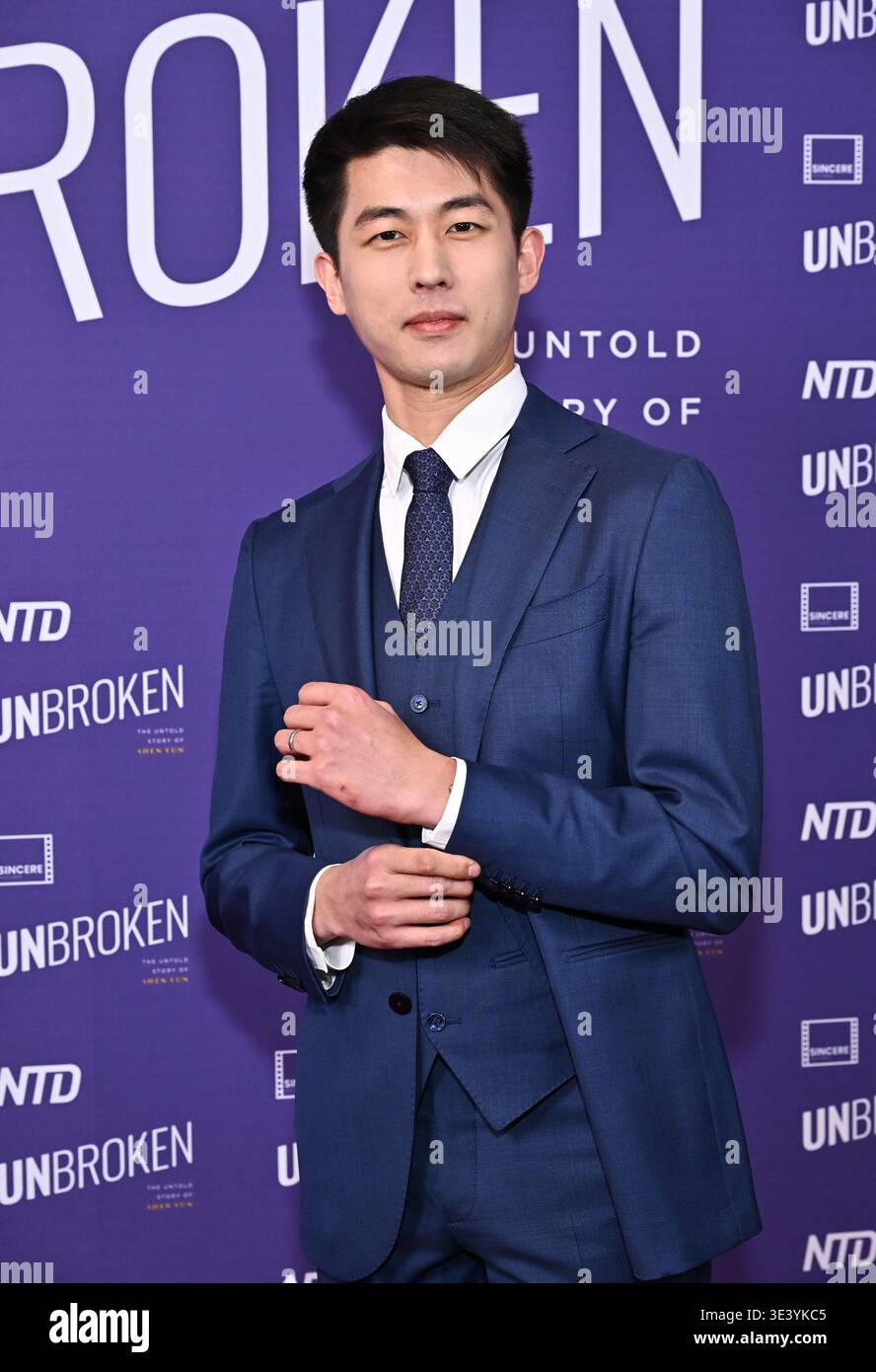 Roy Chen attends the premiere of "Unbroken: The Untold Story of Shen ...