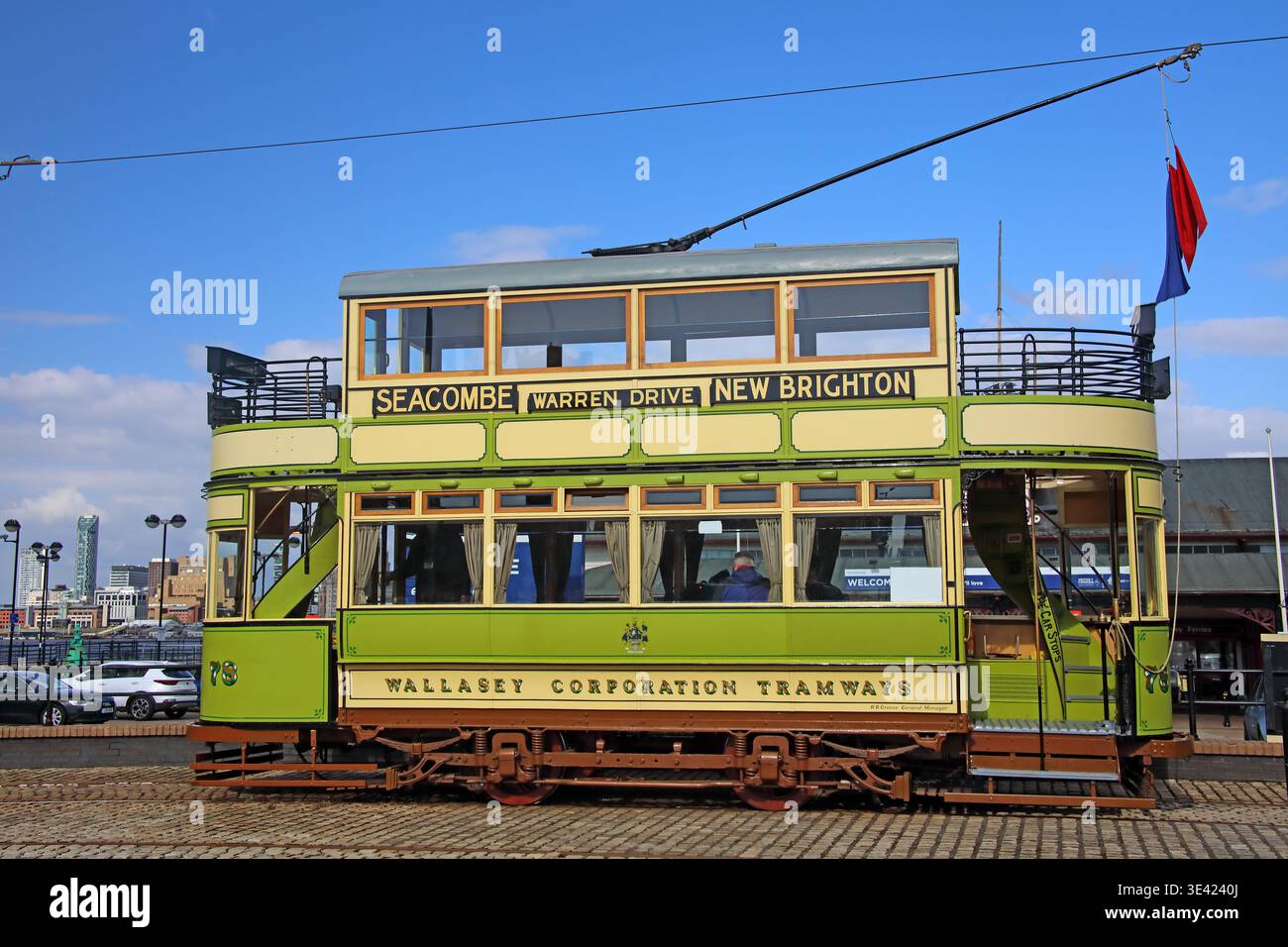 Tram 78 Birkenhead to New Brighton Stock Photo