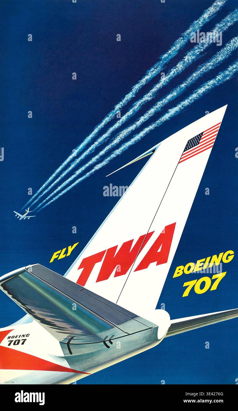 Twa vintage 1950s airline advertisement trans world airlines hi