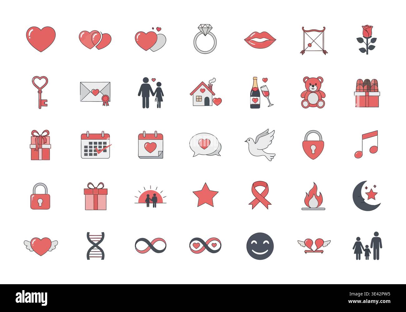Modern File Type Icons Collection – Editable Scalable Vector Pack Stock Vector