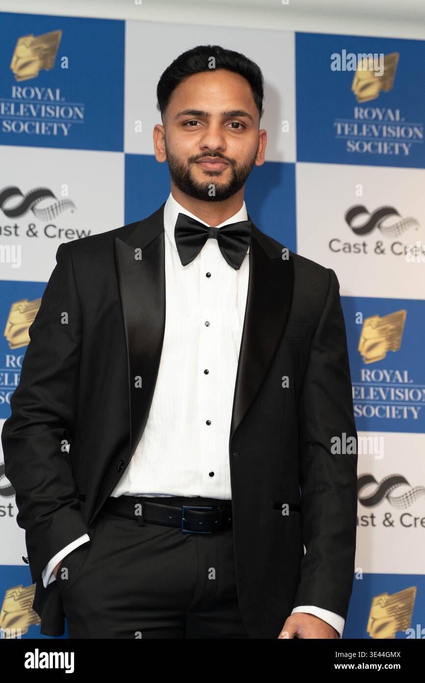 London, red carpet arrivals for the 2026 Royal Television Society ...