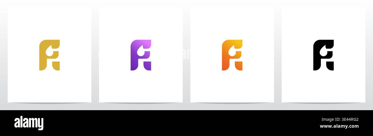 Candlelight On Letter Logo Design E Stock Vector