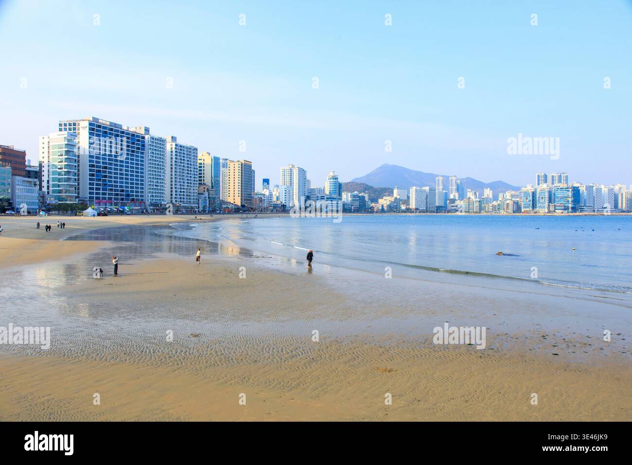South Korea, Busan, Gwangalli Beach Stock Photo