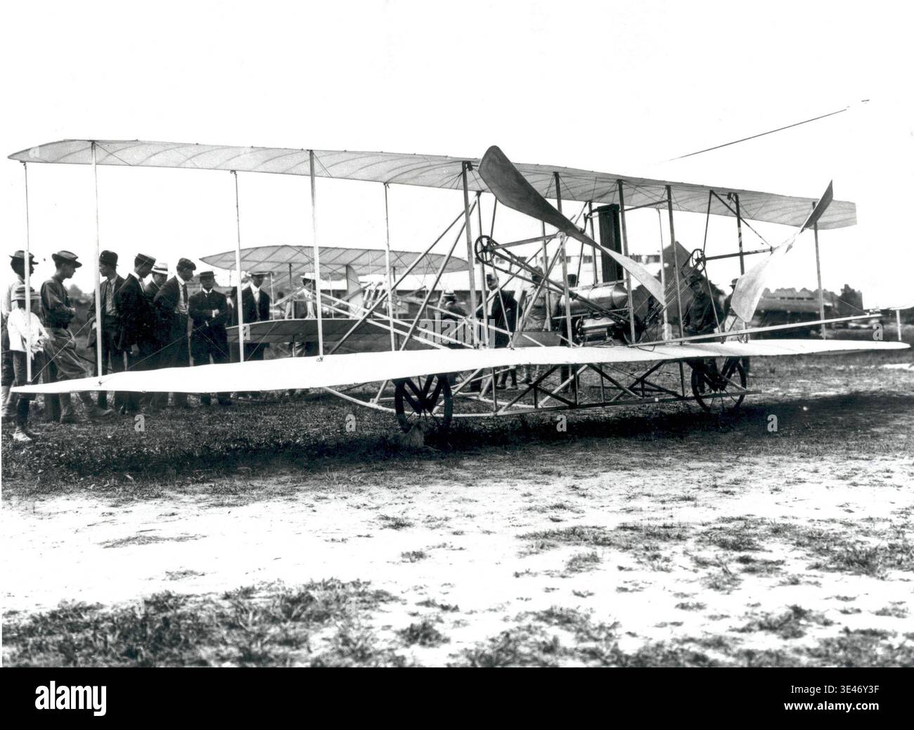 Historic photograph captures Orville Wright's Wright Flyer during ...