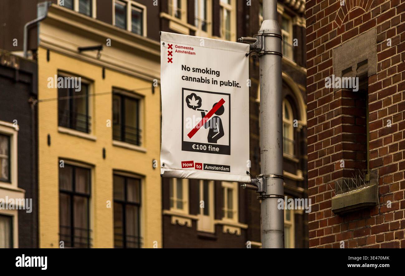 is tobacco legal in amsterdam Smoking sign amsterdam hi-res stock photography and images