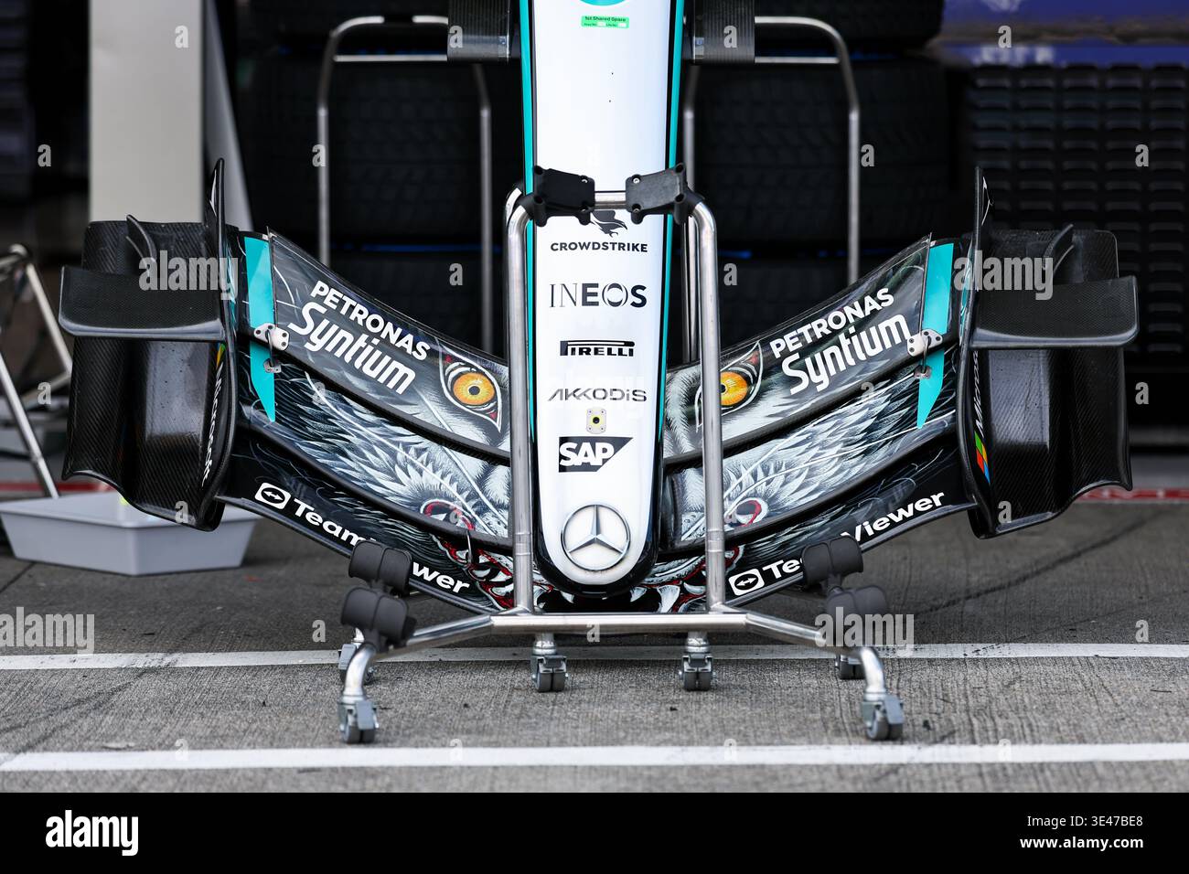SUZUKA, JAPAN - MARCH 26: A detailed view of the Mercedes AMG