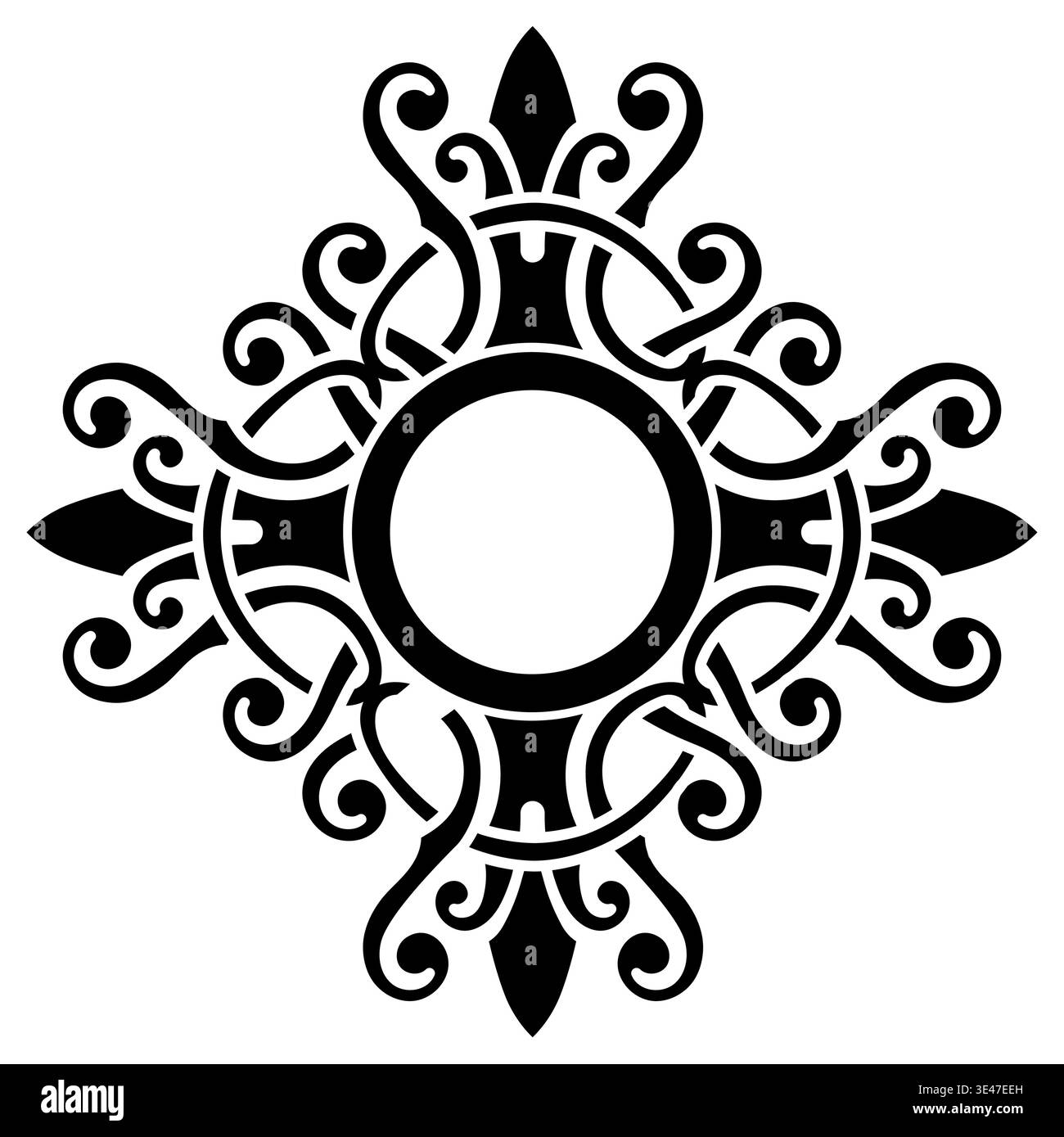 Celtic-Scandinavian design. Old Norse pattern Stock Vector