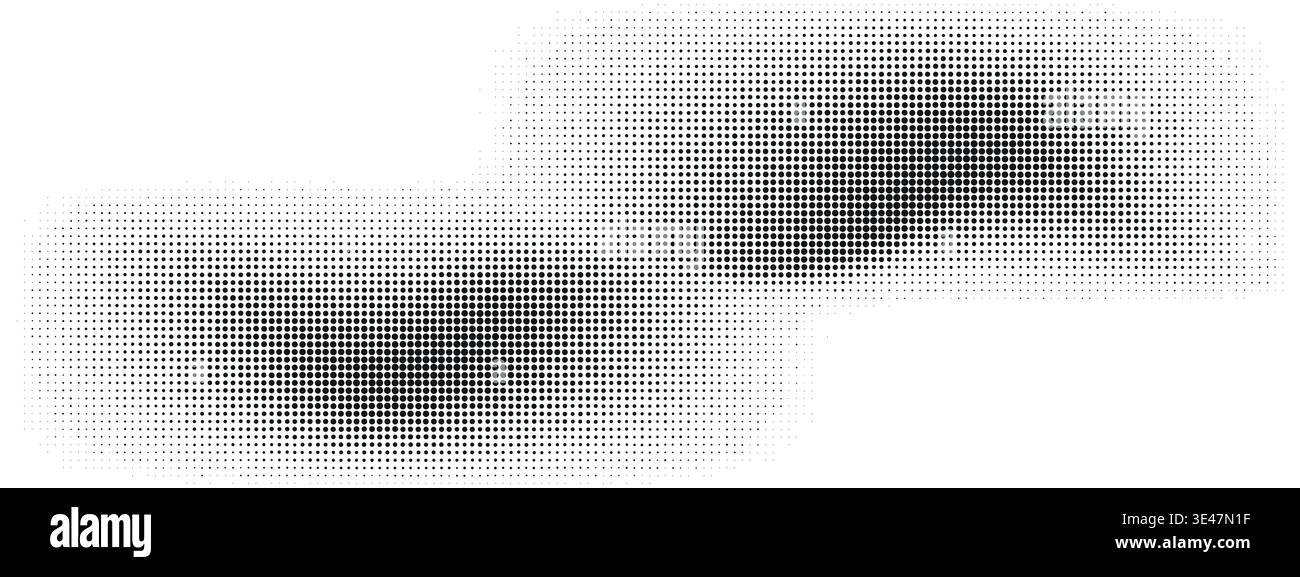 Dotted pattern on white background creating optical fluid illusion Stock Vector