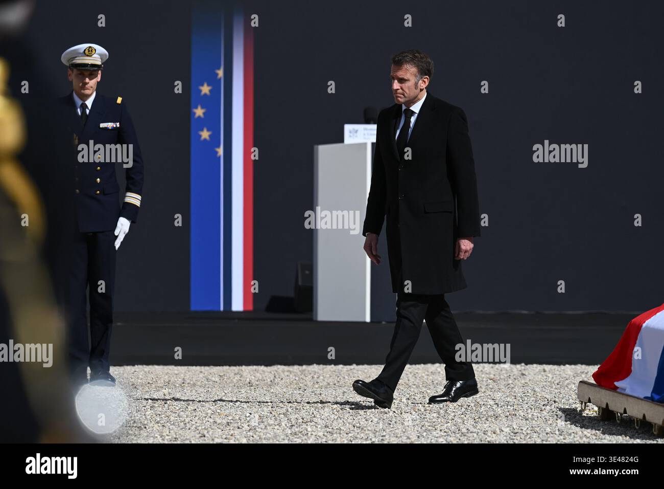 The President Of The Republic Emmanuel Macron At The State Funeral the-president-of-the-republic-emmanuel-macron-at-the-state-funeral