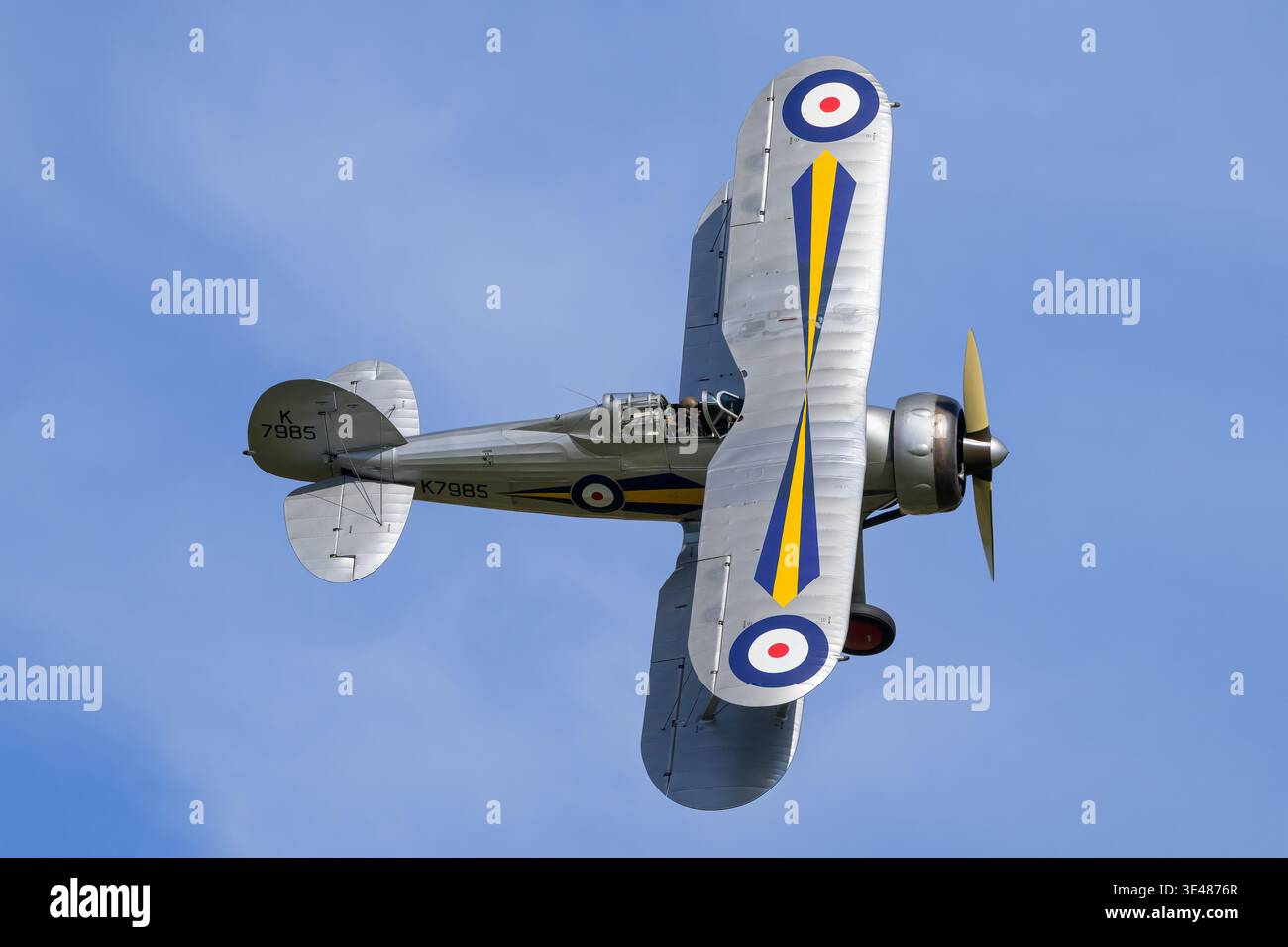 The classic RAF 1935 biplane fighter, the Gloster Gladiator Stock Photo ...