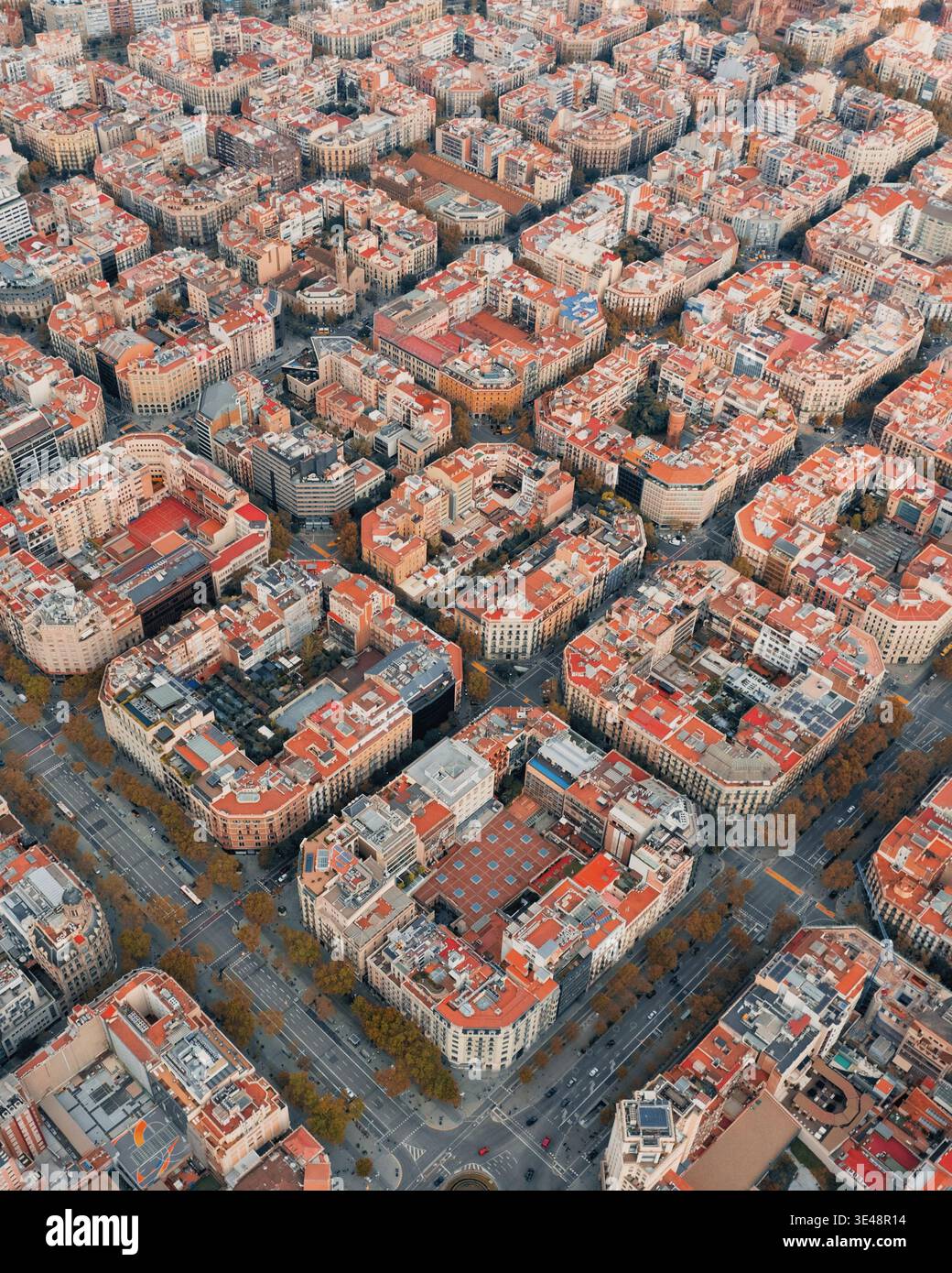 aerial-view-of-the-eixample-district-featuring-iconic-octagonal-blocks