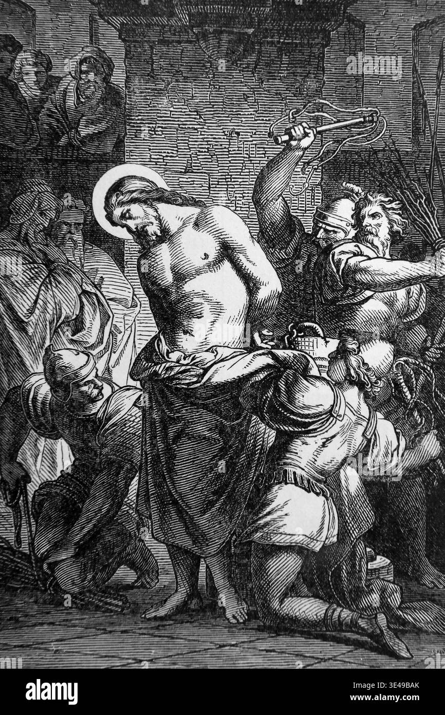 Jesus Slashed Whipping punishment hi-res stock photography and images - Alamy