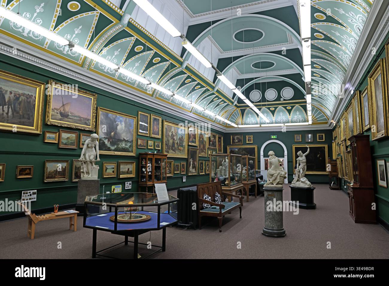 Interior gallery at Salford Museum and Art Gallery Stock Photo