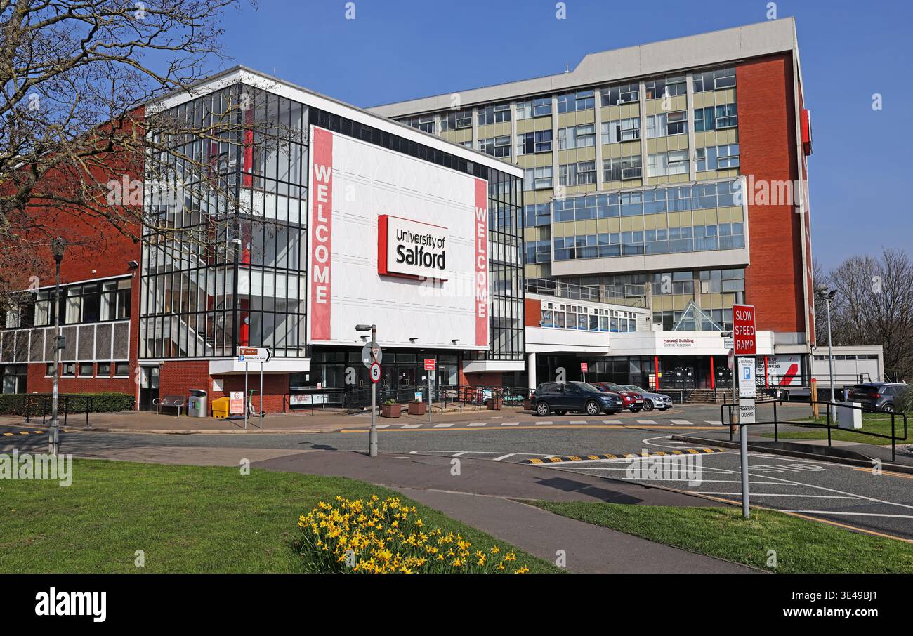 Salford University Maxwell building. Stock Photo
