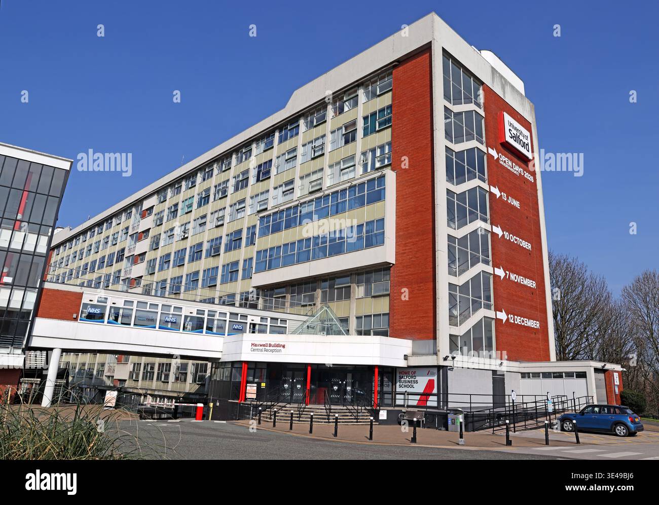 Salford University Maxwell Building. Stock Photo