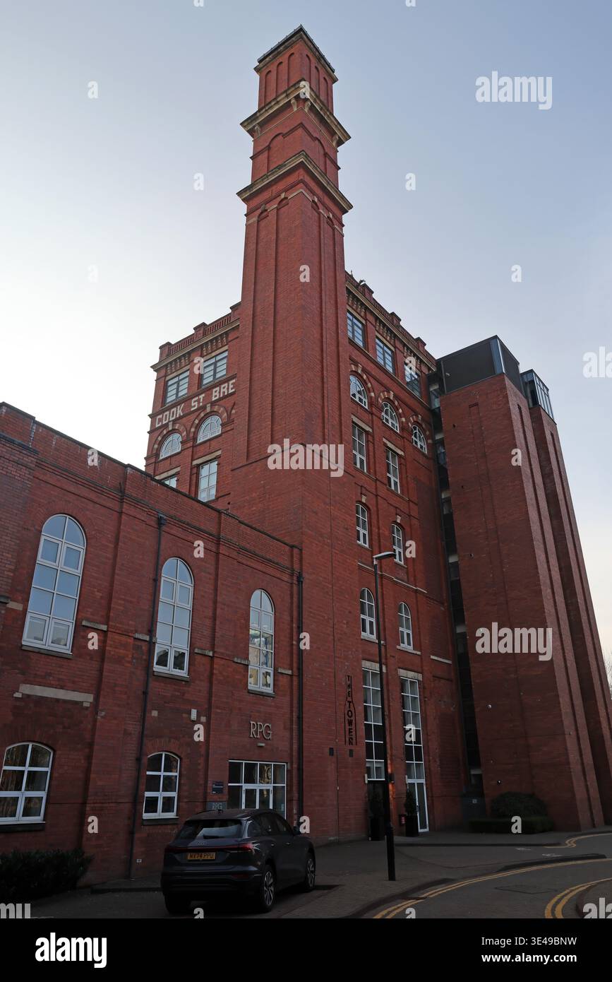 Former Cook St Brewery, United Kingdom. Stock Photo