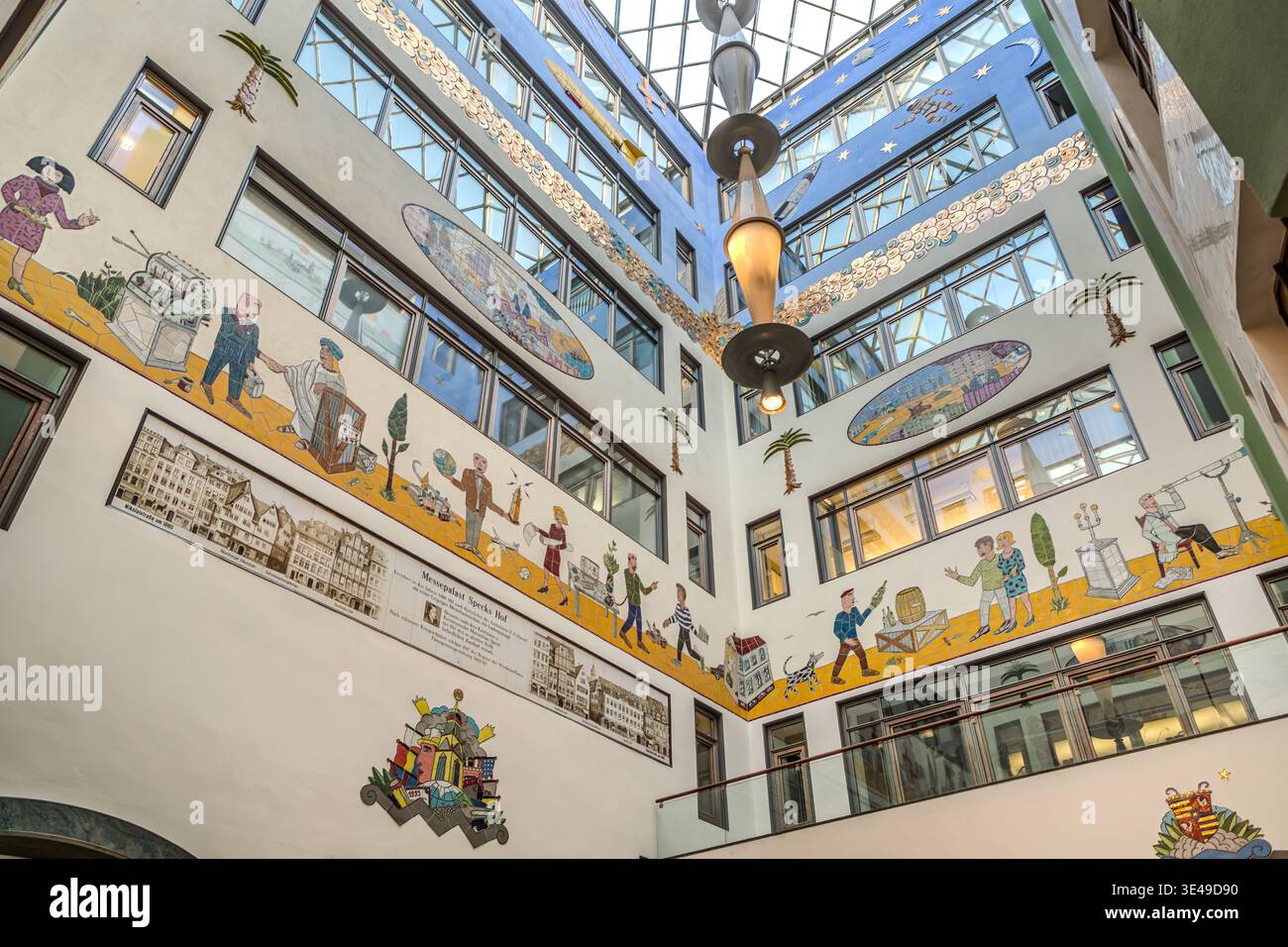 Multi Storey Atrium A panoramic view of the multi-storey atrium in the Speck's Hof ...