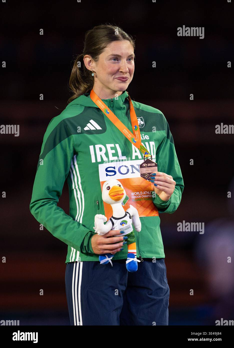 Kate O’Connor of Ireland bronze medal presentation of the women’s ...