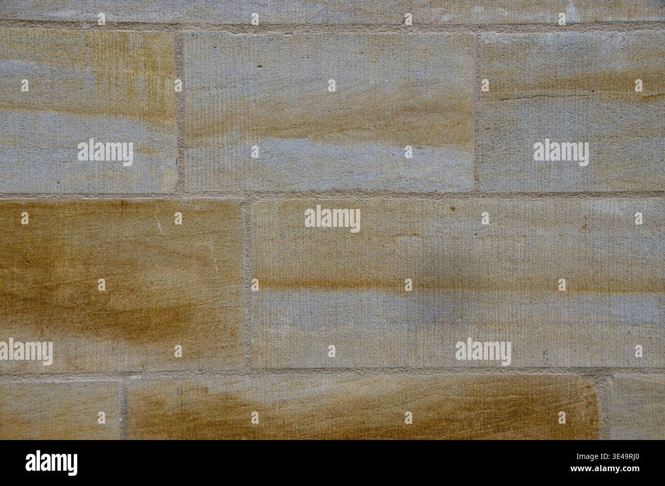 Sandstone wall showing natural patterns and material texture Stock Photo