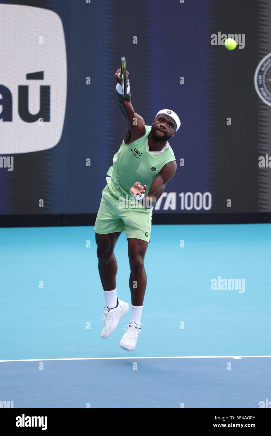 MIAMI GARDENS, FLORIDA - MARCH 26: Frances Tiafoe of the United States